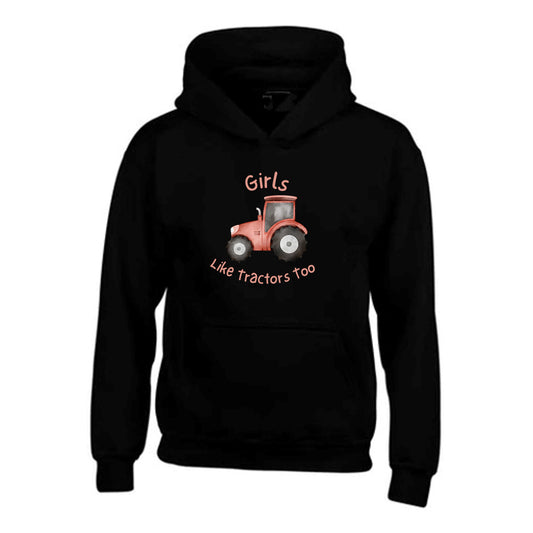 Girls Tractor Hoodie CL005-1