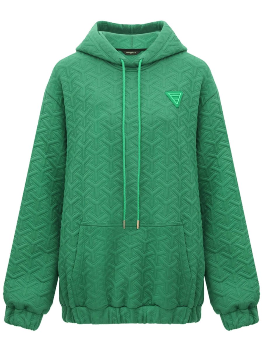 Green Quilted Hoodie-3