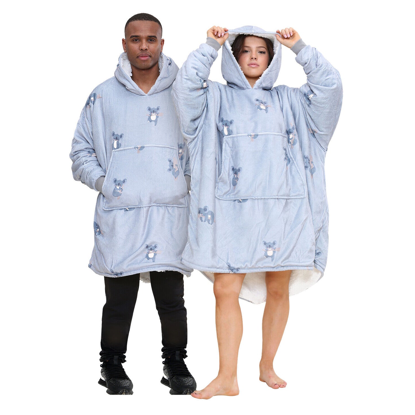 Hoodie Oversized Blanket Sherpa Fleece Ultra Giant Comfy Hooded