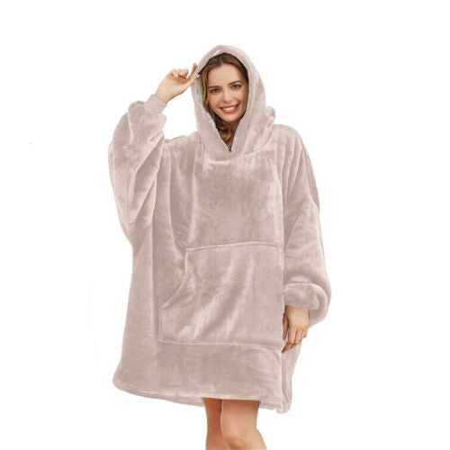 Hoodie Oversized Blanket Sherpa Fleece Extra Large Giant Hooded Sweatshirt Adult