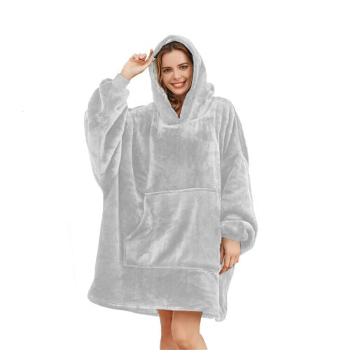 Hoodie Oversized Blanket Sherpa Fleece Extra Large Giant Hooded Sweatshirt Adult