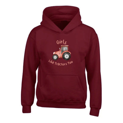 Girls Tractor Hoodie CL005-3