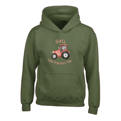 Girls Tractor Hoodie CL005-4