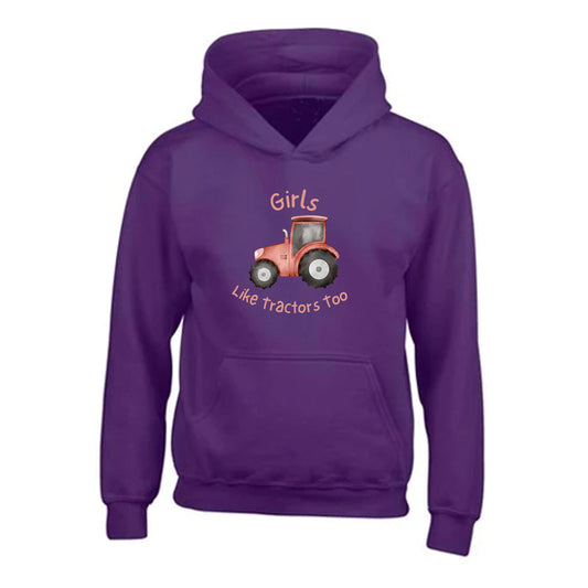 Girls Tractor Hoodie CL005-0