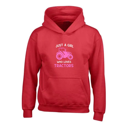 Girls Tractor Hoodie - CL007-8