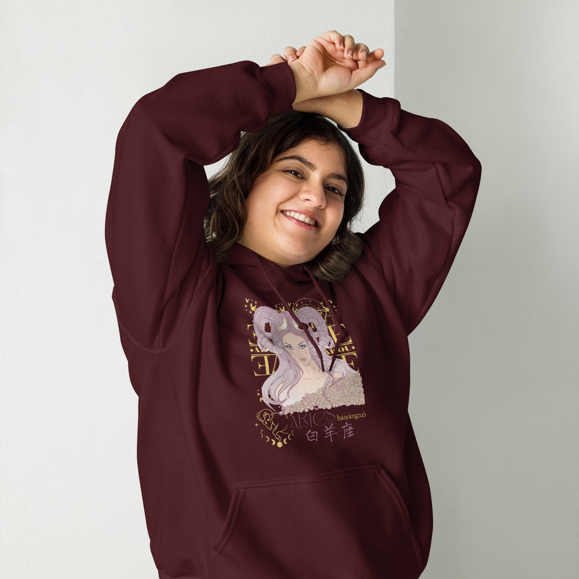 Aries Hoodie Sweatshirt-5