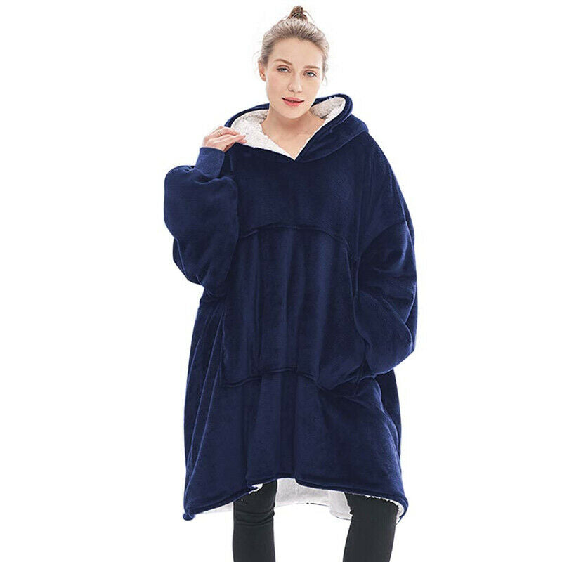 Hoodie Blanket Oversized Ultra Plush Sherpa Giant Big Hooded