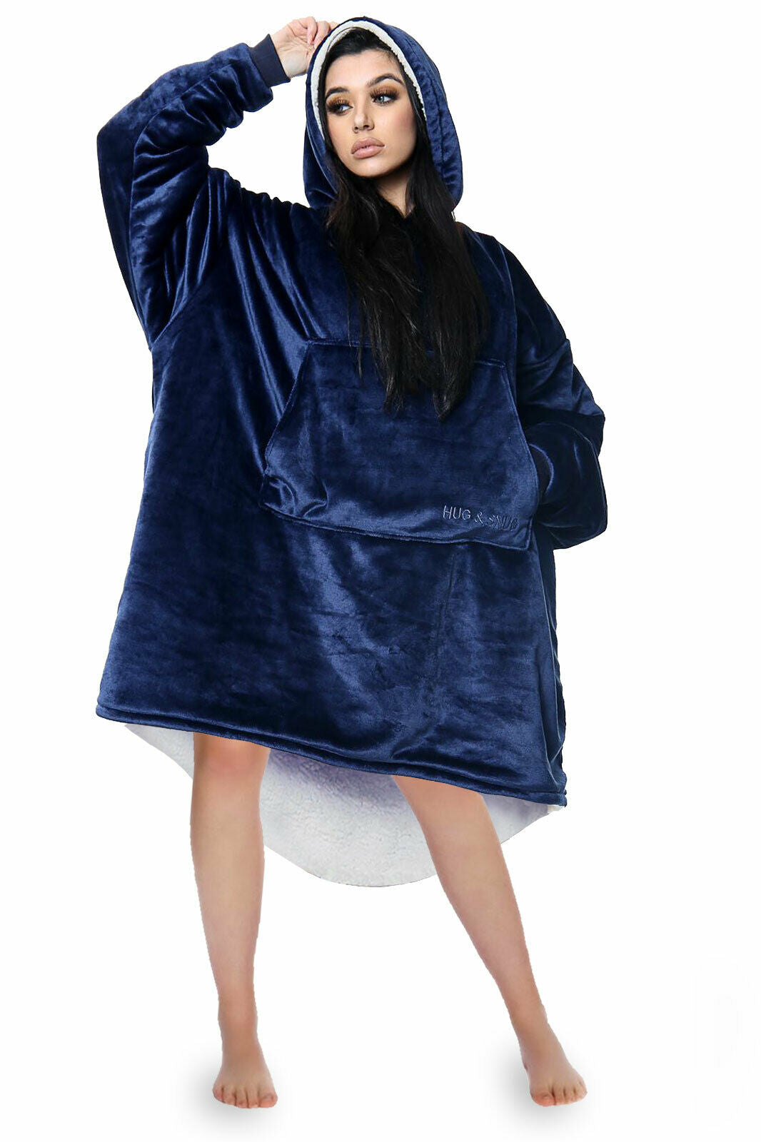 Hoodie Oversized Blanket Sherpa Fleece Ultra Giant Comfy Hooded